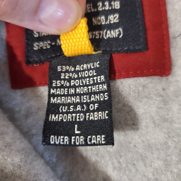 Abercrombie & Fitch Vintage Y2K Wool Blend 1/2 Zip Blue Hooded Sweater Womens L - Picture 10 of 12